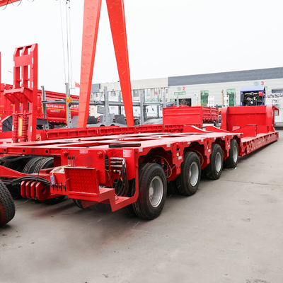 80トンの重荷用 低負荷輸送用 トレーラー 2240mm トレーダーと4軸
