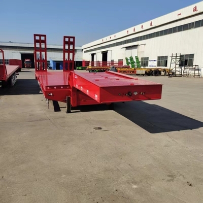 拡張式ローボーイ 70 80 トン重荷物輸送用低床半トレーラー