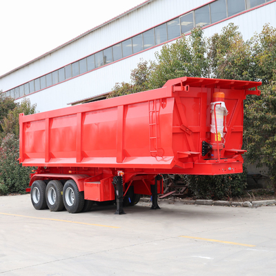 80tons 4軸 ダンプ 半貨車 トレーラー 遠距離輸送用 ターパー トレーラー