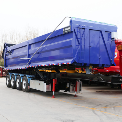 80tons 4軸 ダンプ 半貨車 トレーラー 遠距離輸送用 ターパー トレーラー