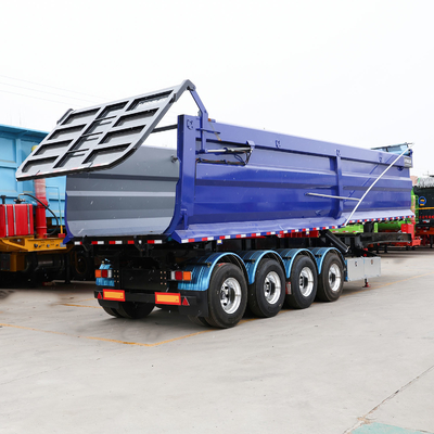 80tons 4軸 ダンプ 半貨車 トレーラー 遠距離輸送用 ターパー トレーラー