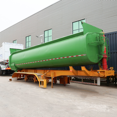 Jost 2&quot; Kingpin Tri Axle 40cbm ティッパー/ダンプトラック アフリカの顧客向けセミトレーラー