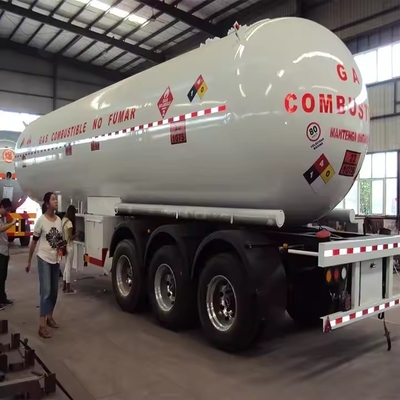 3 軸 4 室 ガソリンタンカー 重荷輸送用の半トレーラー