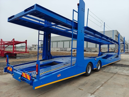 3軸車載車 トラックトレーラー 50tの荷重車両輸送用半トレーラー