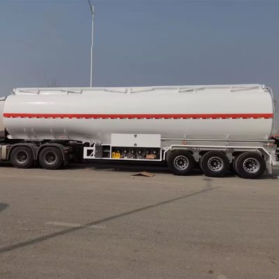 40000L散装セメントタンク トレーラー 4軸 アルミタンカー API 空気操作バルブ