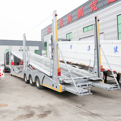 三角形/両コインタイヤ番号 2軸と40tの負荷容量を持つフラットベッド半トレーラー