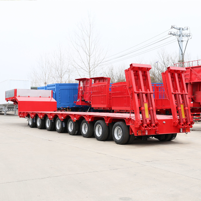50t 負荷容量 2軸/3軸 トラクター 8000-9000mm 輪盤付き低床トラックトレーラー