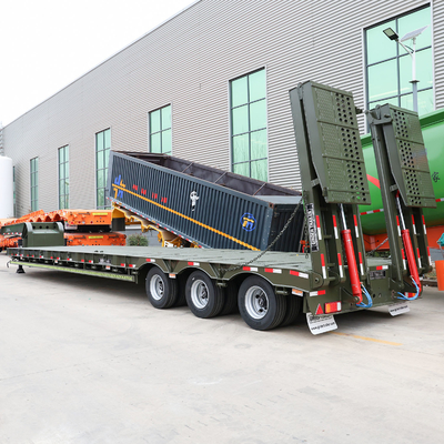 50t 負荷容量 2軸/3軸 トラクター 8000-9000mm 輪盤付き低床トラックトレーラー