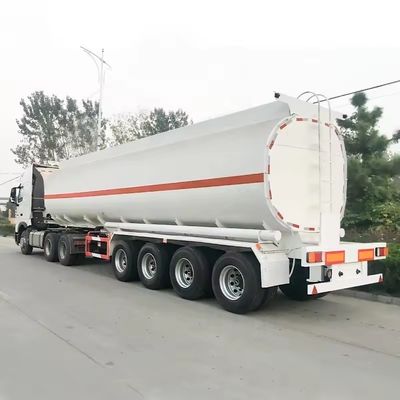 42000 50000 リッター アルミ 3 軸燃料タンカー ISO9001 認証付きセミトレーラー