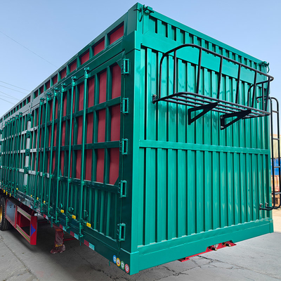 50トンの動物 畜産 卸荷 貨物 トラック 半トレーラー フェンス トレーラー 走行面 2240mm