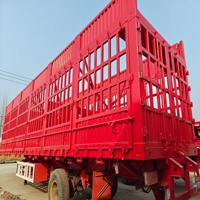 3 軸 輸送 ステーク フェンス 貨物 ダンプ トラック 半トレーラー 13000*2500*3250mm