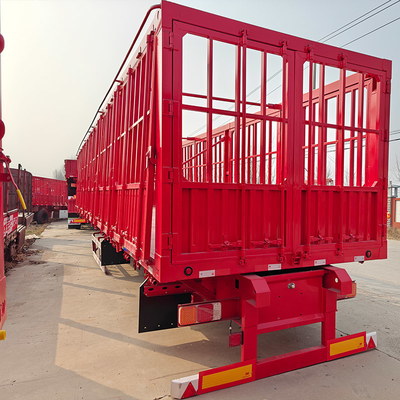 12 タイヤ番号 50t Tri Axle 50 トン重用フェンス 半トレーラー スタック 半トレーラー