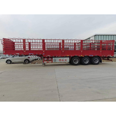 13000*2500*3250mm 三軸フェンス 貨物半トレーラー 50トンの家畜トラックトレーラー