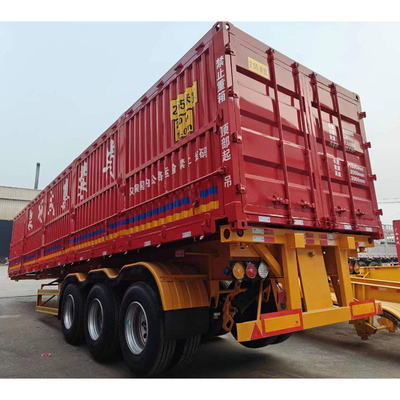 13000*2500*3250mm 3軸穀物輸送フェンス半トレーラー貨物ストック半トレーラー