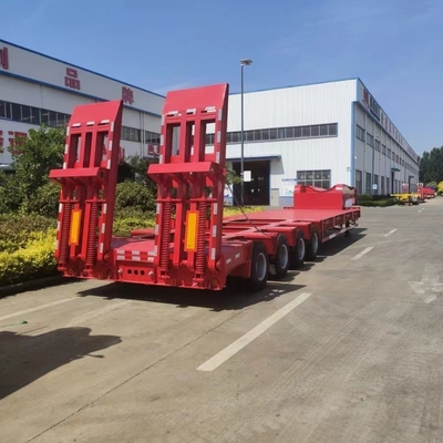 BPW/Fuwa Tri-Axle 40FT 50t 60t 80t 平床半トレーラー 安全輸送のために