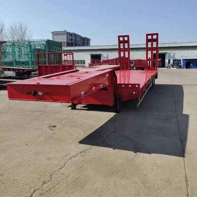 70tons 5 Axle Flat Bed コンテナトレーラー ガーナ 市场 ABS アンチロック ブレーキシステム