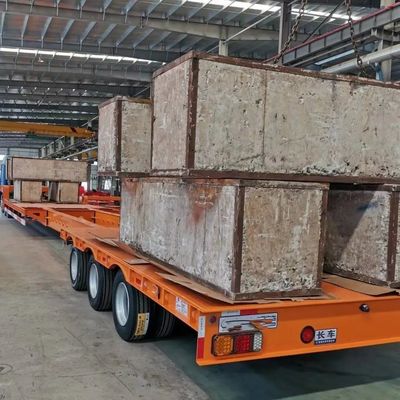80トンの4軸の平床半トラック コンテナトレーラー 48FT 40FT 20FT平床トレーラー