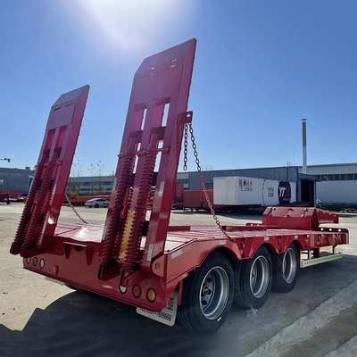2240mm 走行台 3m 幅 60 トン 低床トレーラー 3 軸 輸送機械