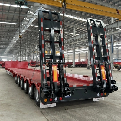 2240mm 走行台 3m 幅 60 トン 低床トレーラー 3 軸 輸送機械