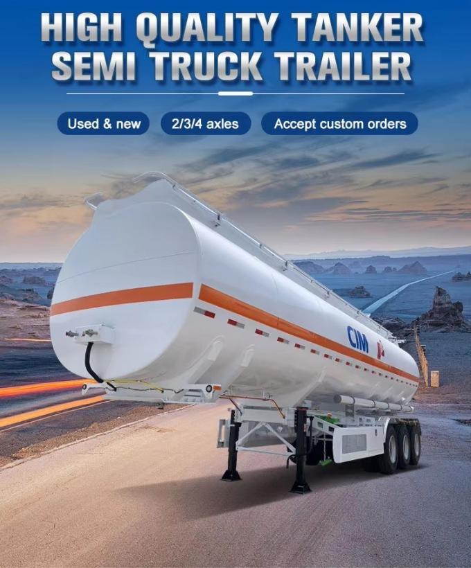 Specially for Export 40/45/50m³ 3-Axle Oil Tank Semi-Trailer Liquid Transport Trailer